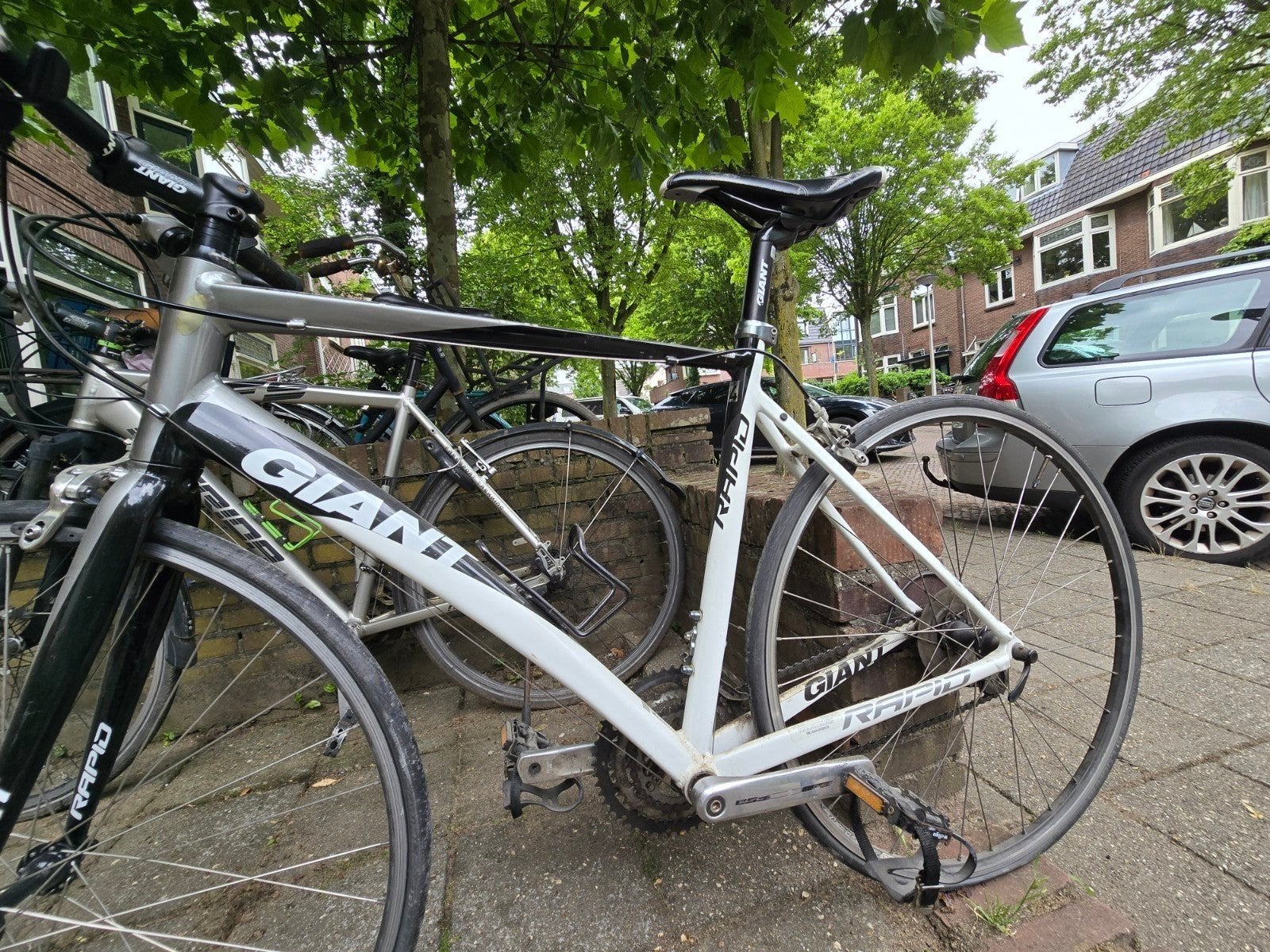 Giant hybride racefiets - Maat M, Ophalen, Gebruikt, Velgrem, Aluminium