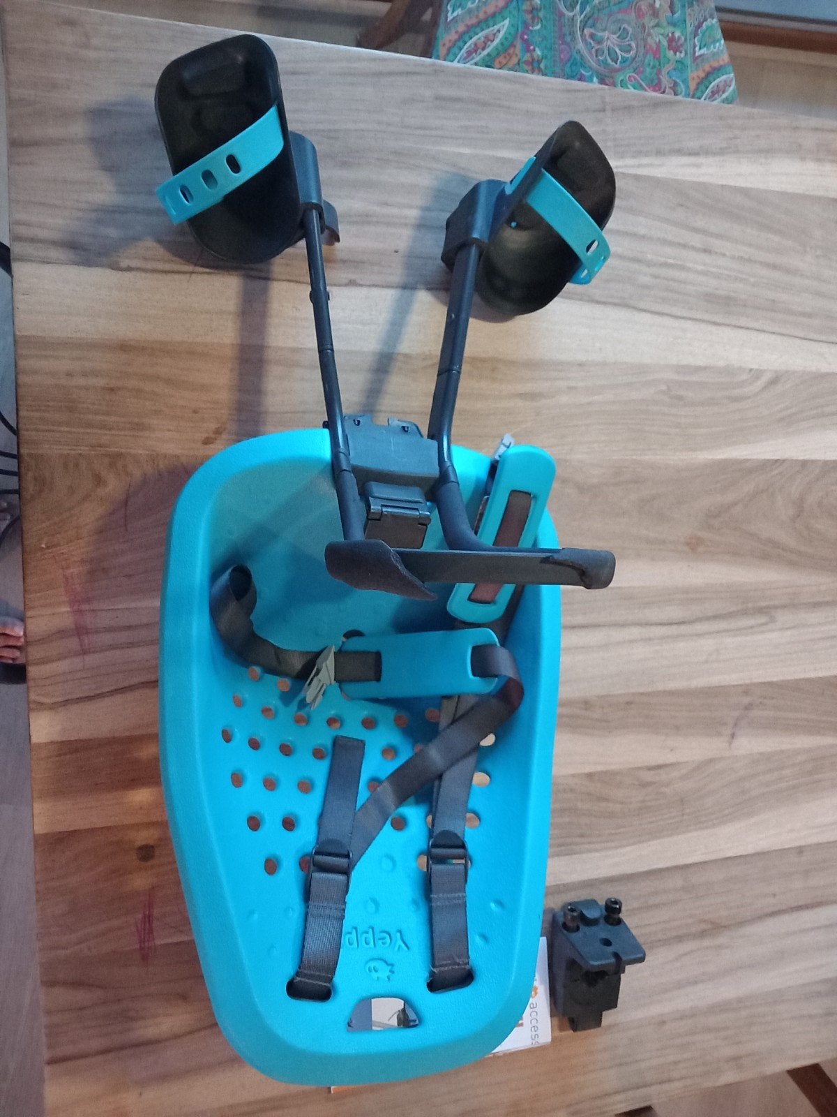 Yepp Fietsstoeltje, Fietsen en Brommers, Ophalen, Yepp, Gebruikt, Voetsteuntjes