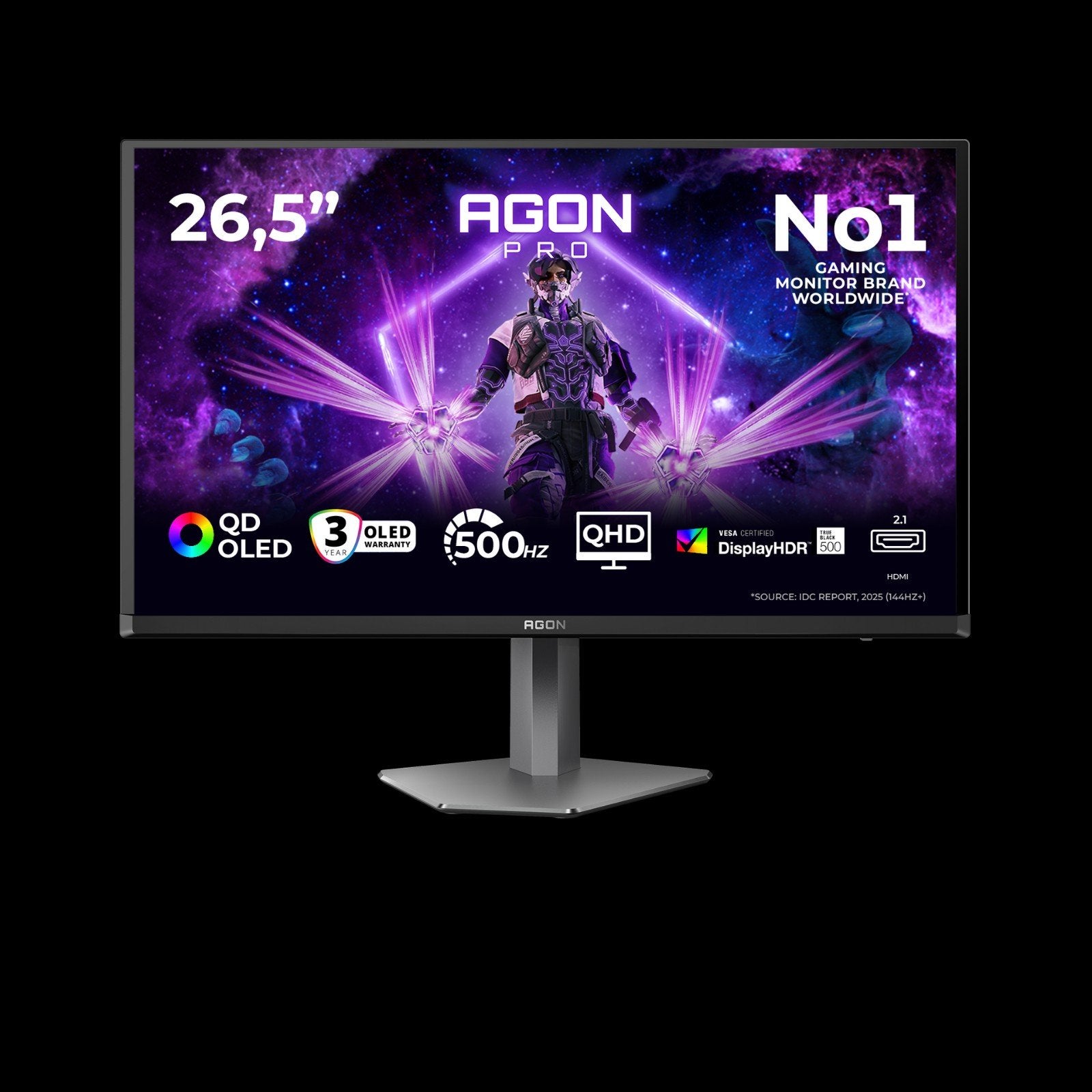 AOC AG276QKD2 27" Quad HD 500Hz OLED monitor, Computers en Software, Monitoren, AOC AGON, Zo goed als nieuw, Overige typen, Quad HD (2K)