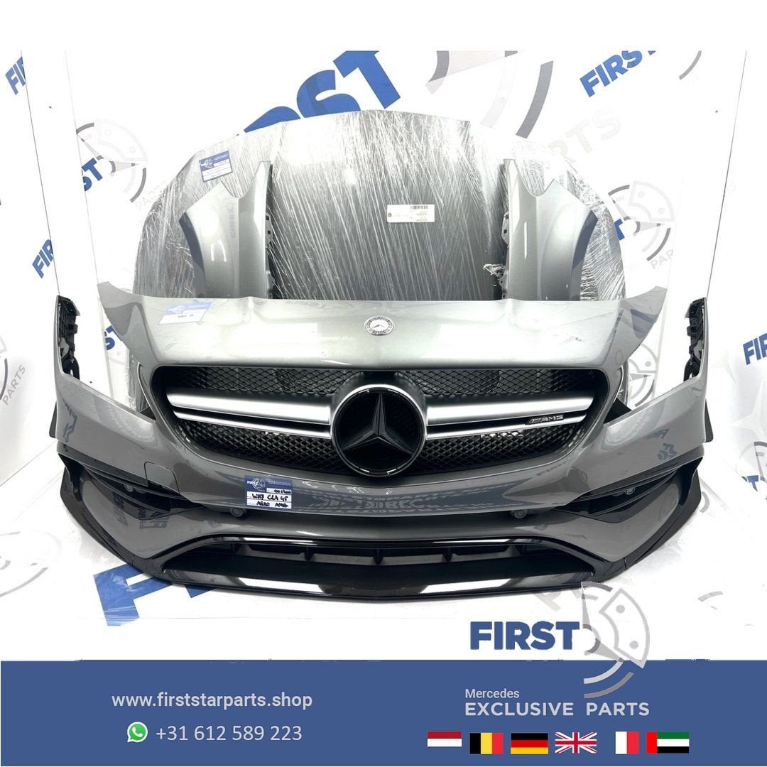 W117 X117 CLA 45 AMG FACELIFT VOORKOP GRIJS Mercedes 2016-20, Auto-onderdelen, Gebruikt, -, Voor, Ophalen of Verzenden