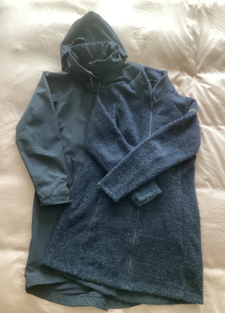 Bergans 2 in 1 damesjas- Donkerblauwe Outdoorjas, Kleding | Dames, Ophalen of Verzenden, Gedragen, Maat 36 (S), Blauw