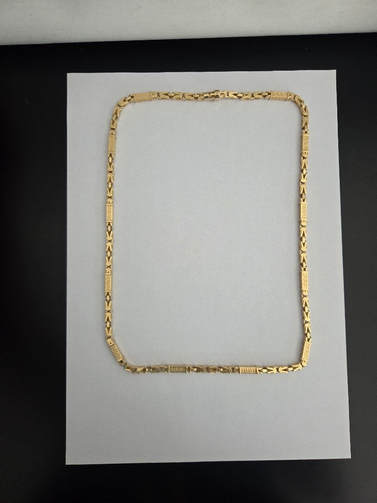 NIEUWE Gouden Versace ketting 14k – 87.3g – 69cm, Ophalen, Nieuw, Goud, Goud