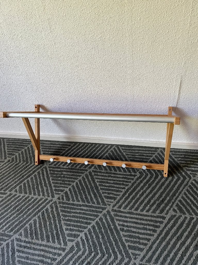 IKEA bamboe kapstok - Skada, Wandkapstok, Ophalen of Verzenden, Zo goed als nieuw, Minder dan 100 cm