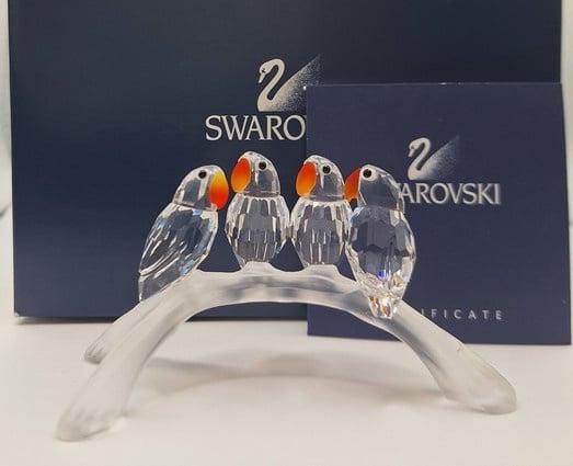 Dwergpapegaaien 7621/000/005, Verzamelen, Swarovski, Verzenden, Figuurtje