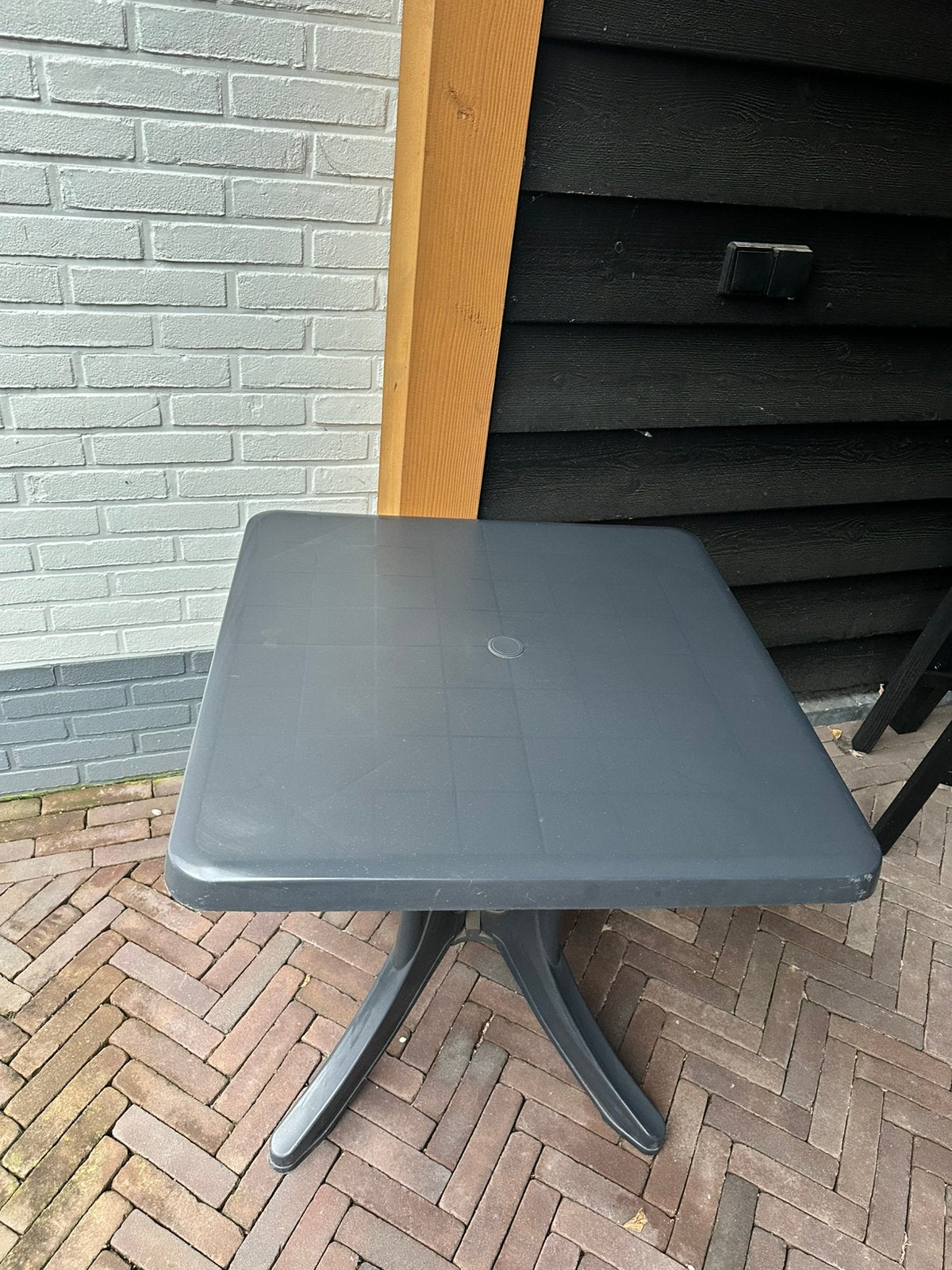 Tuintafel, Ophalen, Zo goed als nieuw, Vierkant, Kunststof