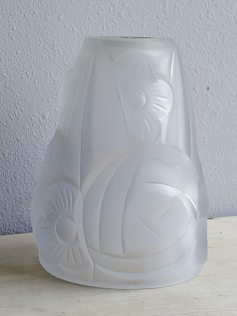 Art Deco Degué lampenkap tulpen gesigneerd jaren 30, Ophalen of Verzenden