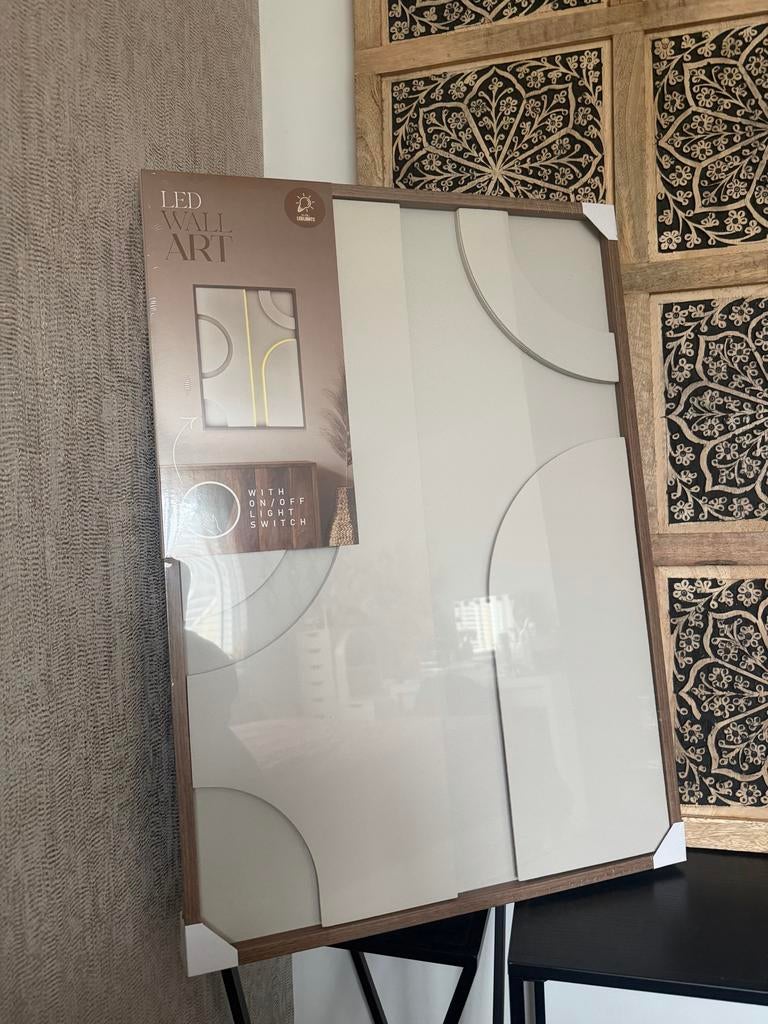Japandi LED Wall Art - Nieuw in verpakking, Huis en Inrichting, Woonaccessoires | Wanddecoraties, Nieuw, Ophalen
