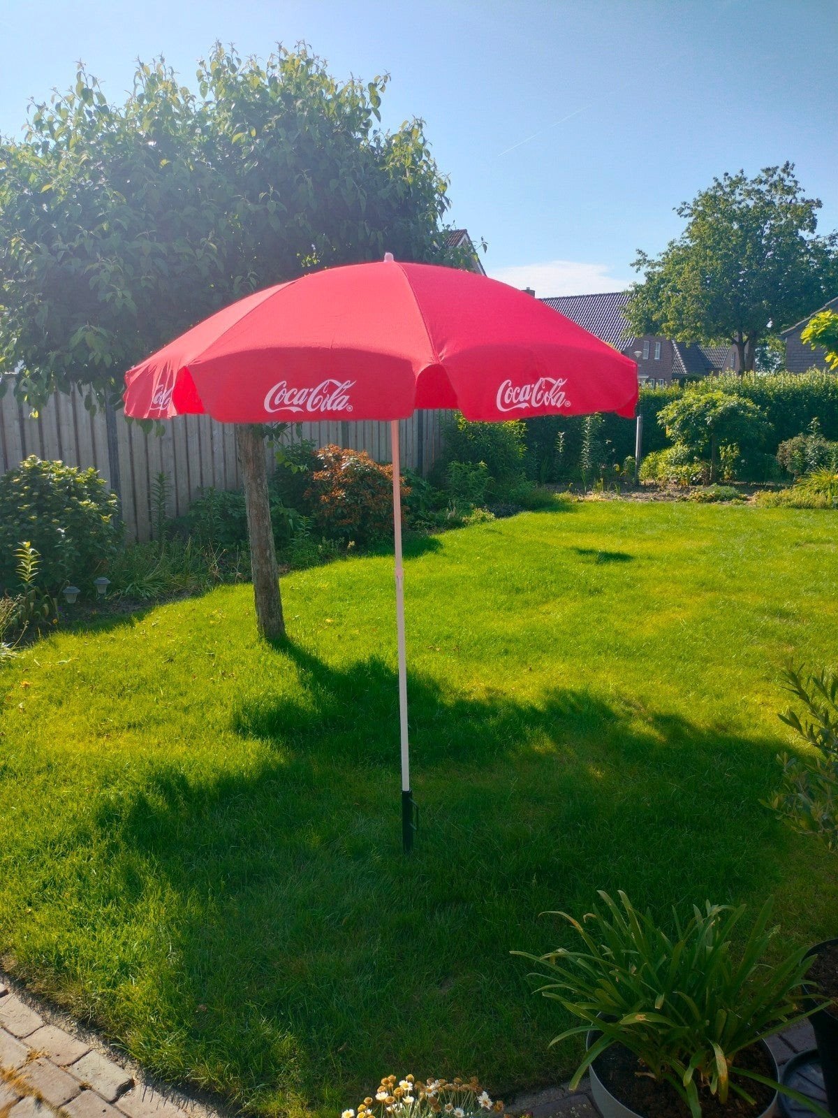 Coca-Cola en Fuze Tea Parasols - Perfect voor de Zomer!, Tuin en Terras, Parasols, Verstelbaar, Nieuw, Ophalen of Verzenden, 1 tot 2 meter