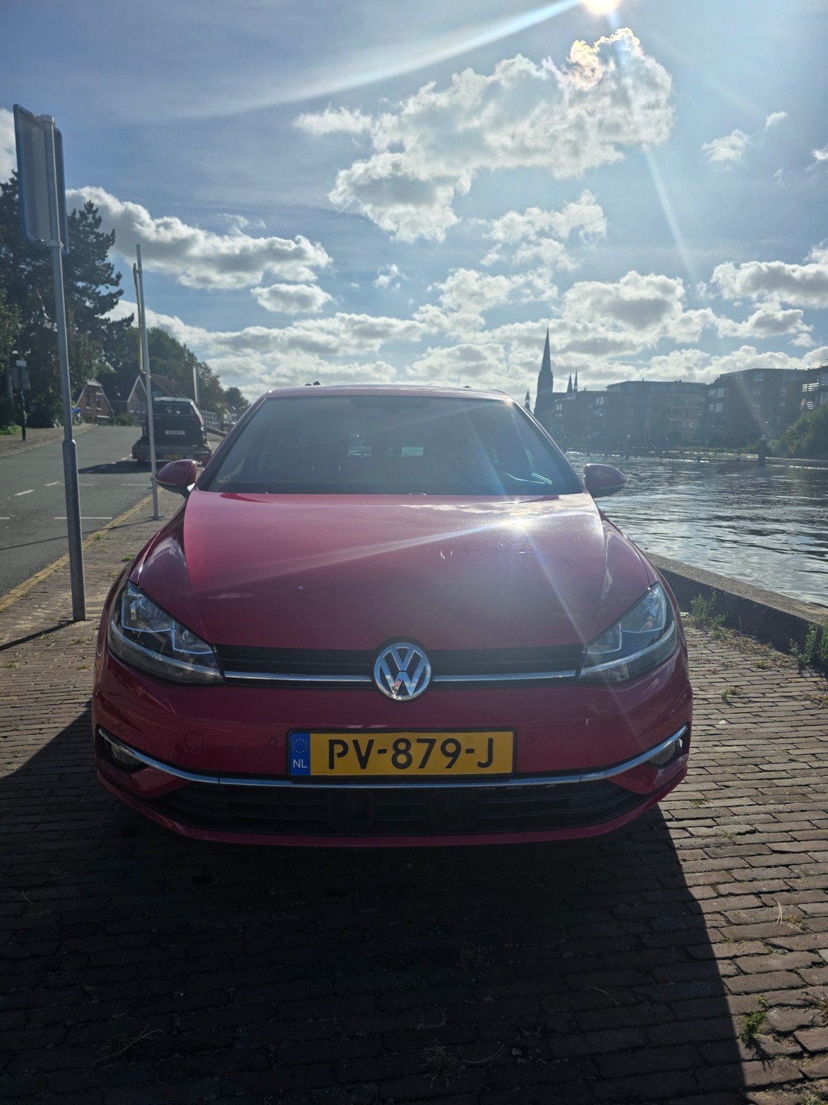 Volkswagen Golf 2.0 TDI 110KW 5D DSG 2017 Rood, Auto's, Euro 6, 4 cilinders, 700 kg, Alcantara