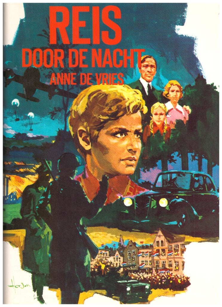 Reis door de Nacht -Anne de Vries (WOII jeugdboek) Hardcover, Ophalen of Verzenden, Algemeen, Anne de Vries, Tweede Wereldoorlog