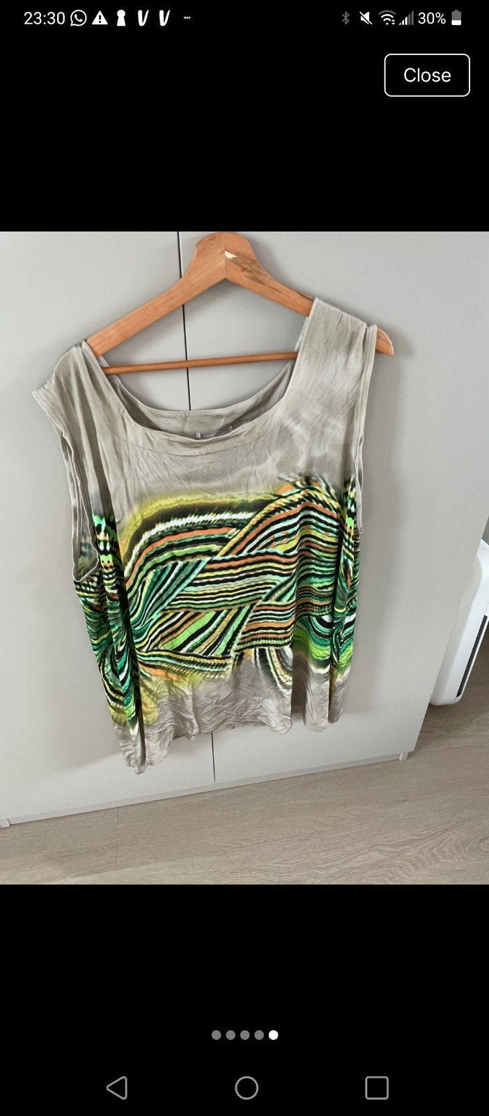 Ulla Popken Stretch Top 3XL 4XL Nieuw, Blauw, Maat 46/48 (XL) of groter, Ulla Popken, Ophalen of Verzenden
