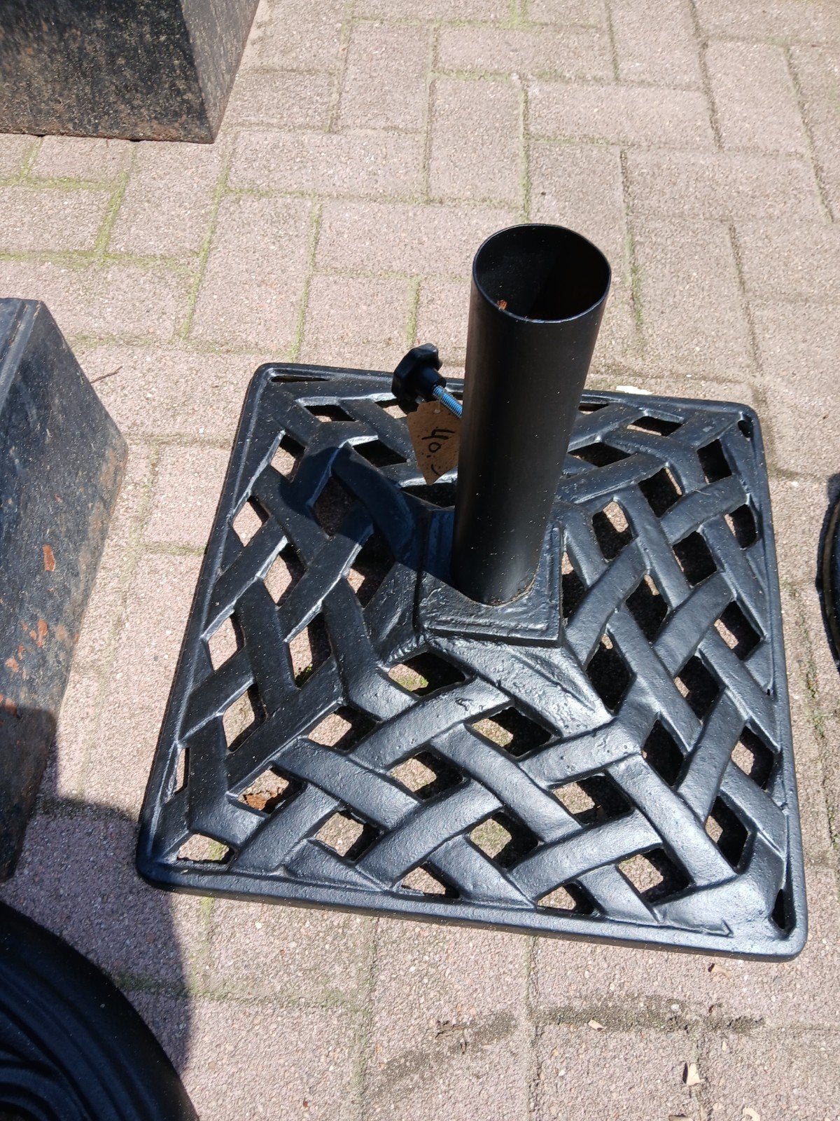 Gietijzeren parasolvoet, Ophalen, Minder dan 1 meter, Parasolvoet