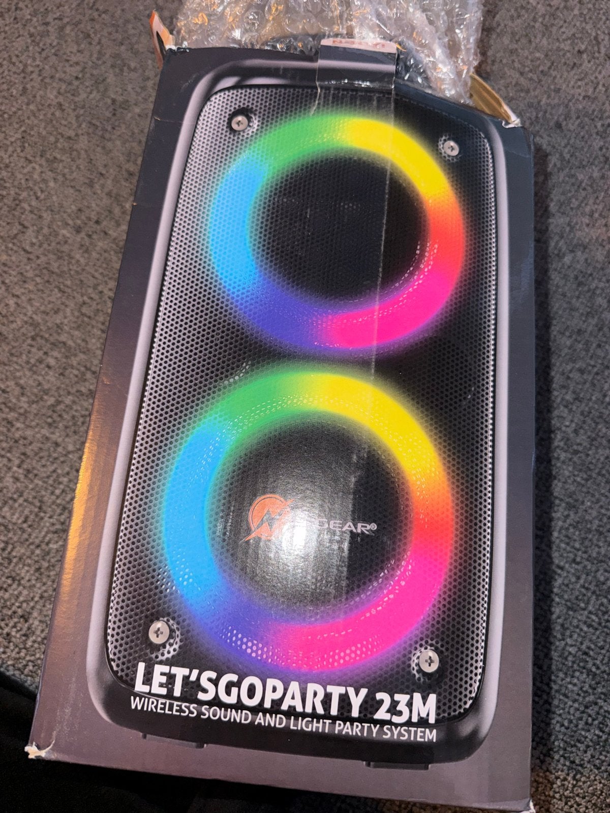 N-GEAR LGP23M Party Speaker met lichteffecten (microfoon def, Overige merken, Lichteffecten, Party speaker, Ophalen of Verzenden