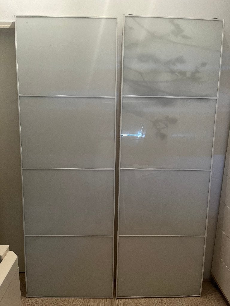 Ikea PAX kast schuifdeuren set 150 x 236, Ophalen, Kunststof, Gebruikt, 200 cm of meer