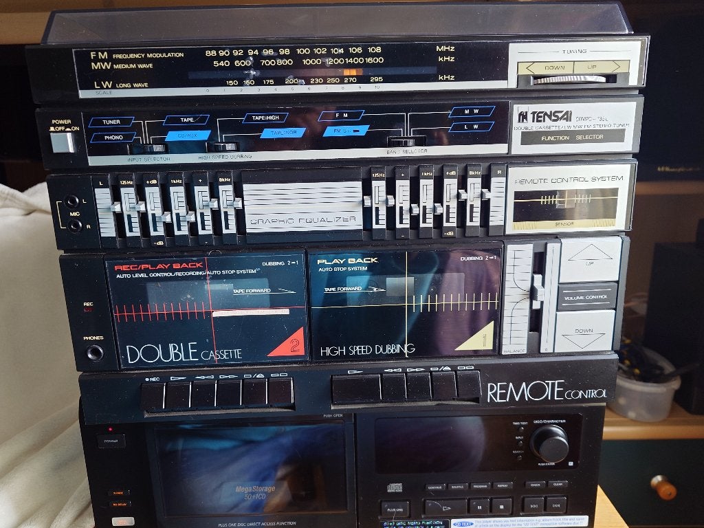 Tensai stereo-set Compo-135L, Ophalen, Gebruikt, Tuner of Radio, Overige merken