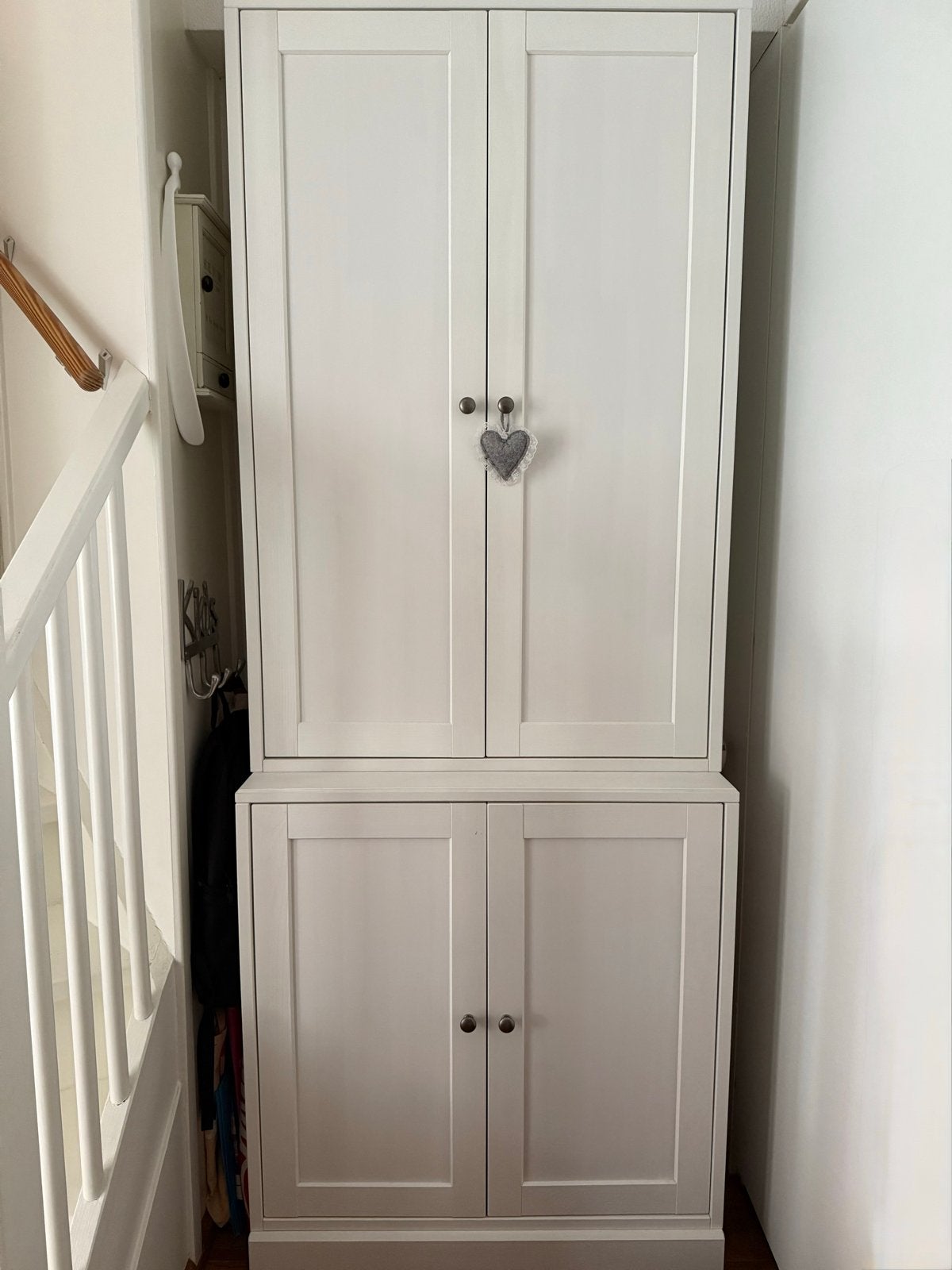 IKEA Havsta Kast Wit - 81x47x212 cm - Direct beschikbaar!, 200 cm of meer, Zo goed als nieuw, 25 tot 50 cm, Overige houtsoorten