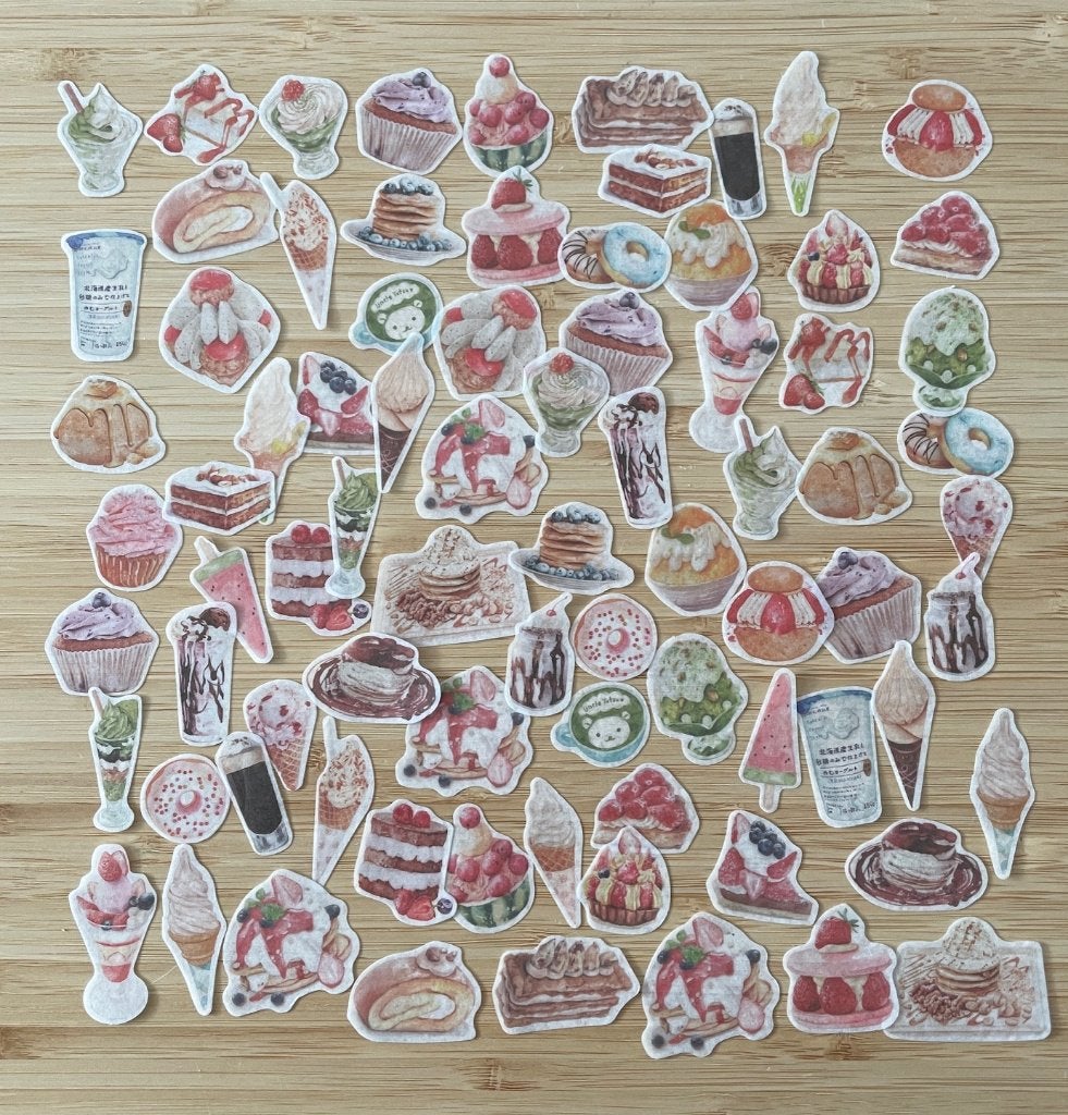 Taartjes, ijsjes, pannenkoeken stickers, Verzenden, Nieuw, Meerdere stickers