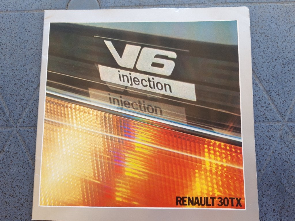 folder Renault 30 TX - 1983 ?, Ophalen of Verzenden, Zo goed als nieuw, Renault