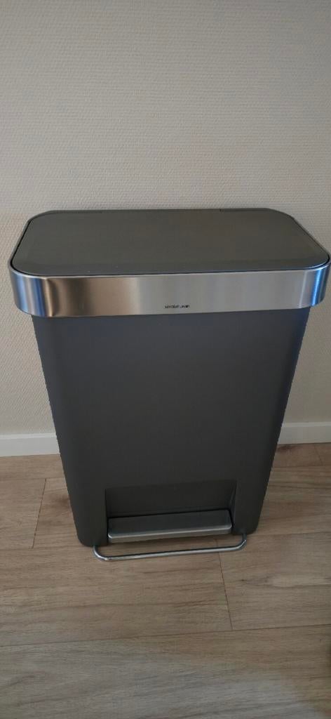 De Rolls-Royce onder de prullenbakken - NIEUWE SIMPLEHUMAN, Ophalen, Met pedaal, 50 tot 75 cm, 40 liter of meer
