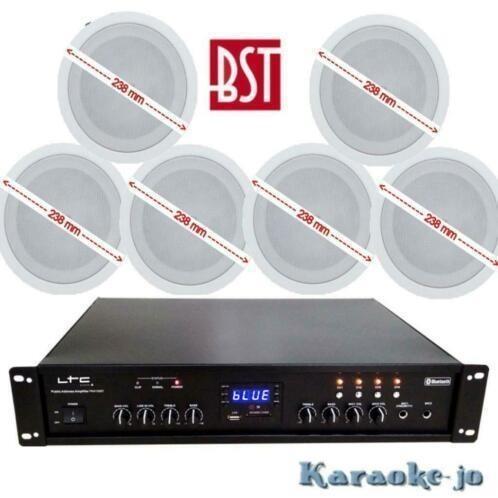 Muziek systeem met 6 x 30 Watt Plafond-speakers, Overige merken, ., Nieuw, .