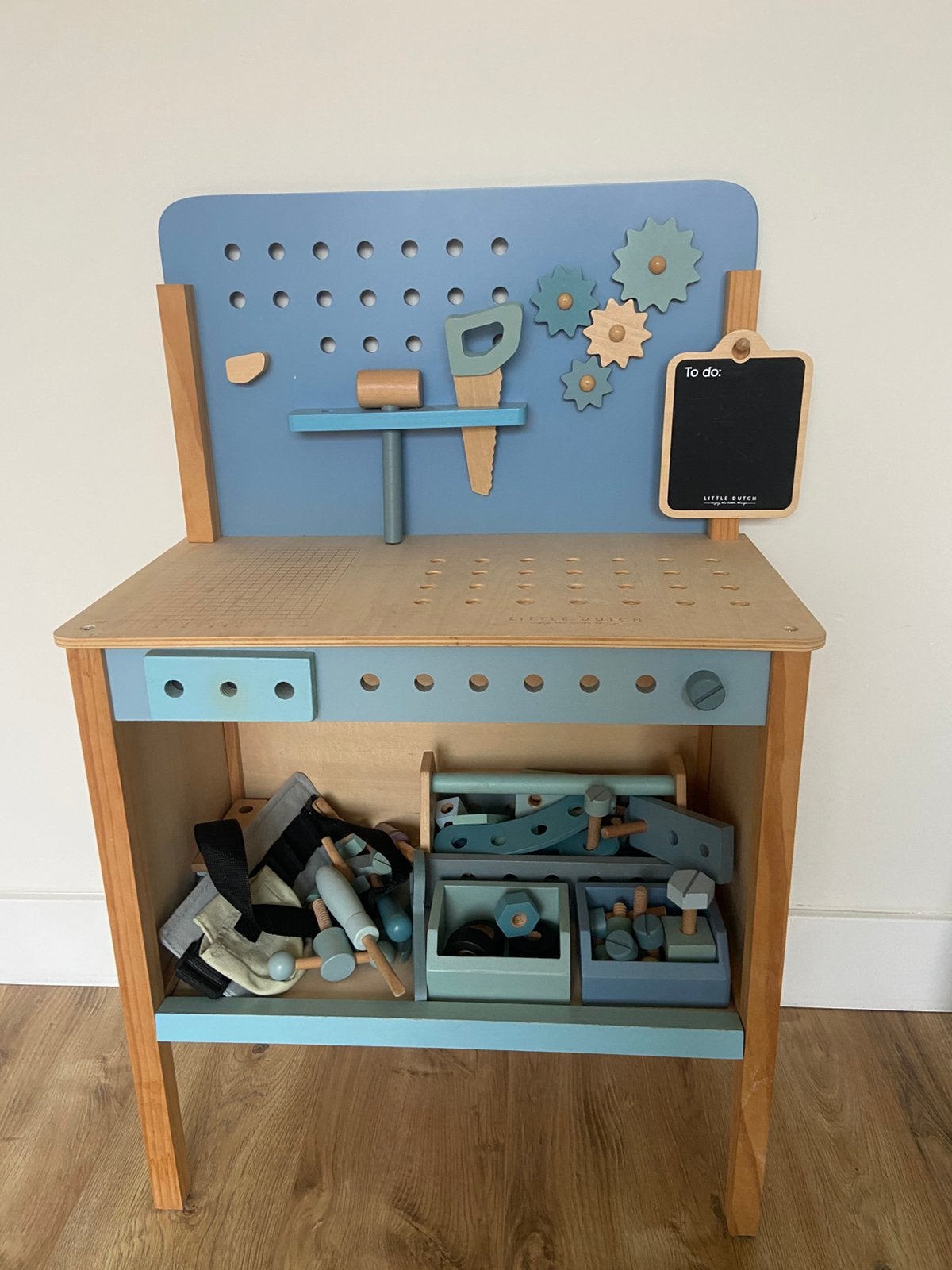 Little dutch werkbank met accessoires, Kinderen en Baby's, Speelgoed | Houten speelgoed, Ophalen, Zo goed als nieuw