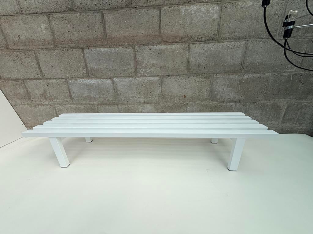 Witte design bank/tafel 160x37x29 cm, Ophalen of Verzenden