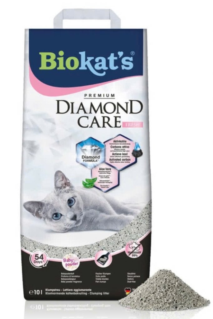 10 liter Kattenbakvulling  Diamond Care Fresh GRATIS BEZORGD, Verzenden, Nieuw