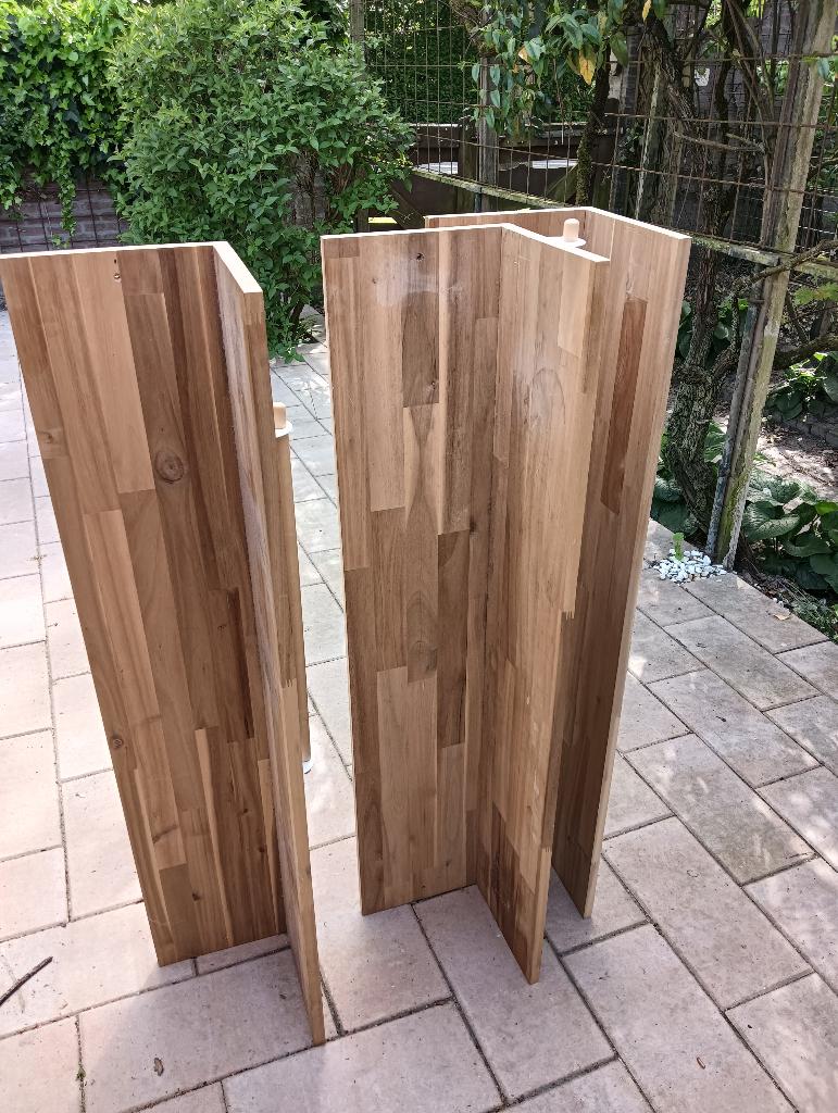 3 zware eiken ophang planken, Ophalen, Gebruikt