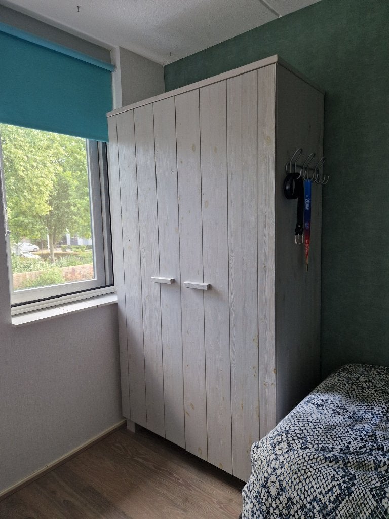 Woood kast Dennis, Huis en Inrichting, Kasten | Kledingkasten, Ophalen, Gebruikt, 100 tot 150 cm, 200 cm of meer