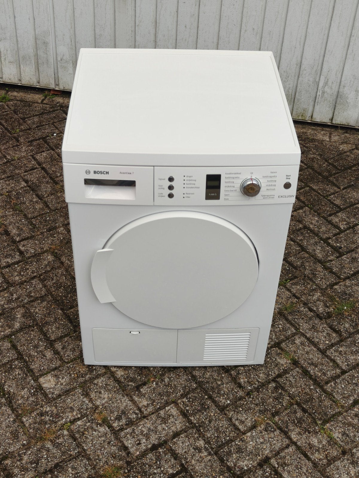 Bosch Avantixx7 condens droger 7kg B klasse in prima staat., Witgoed en Apparatuur, Ophalen, 6 tot 8 kg, Anti-kreukfase, Zo goed als nieuw
