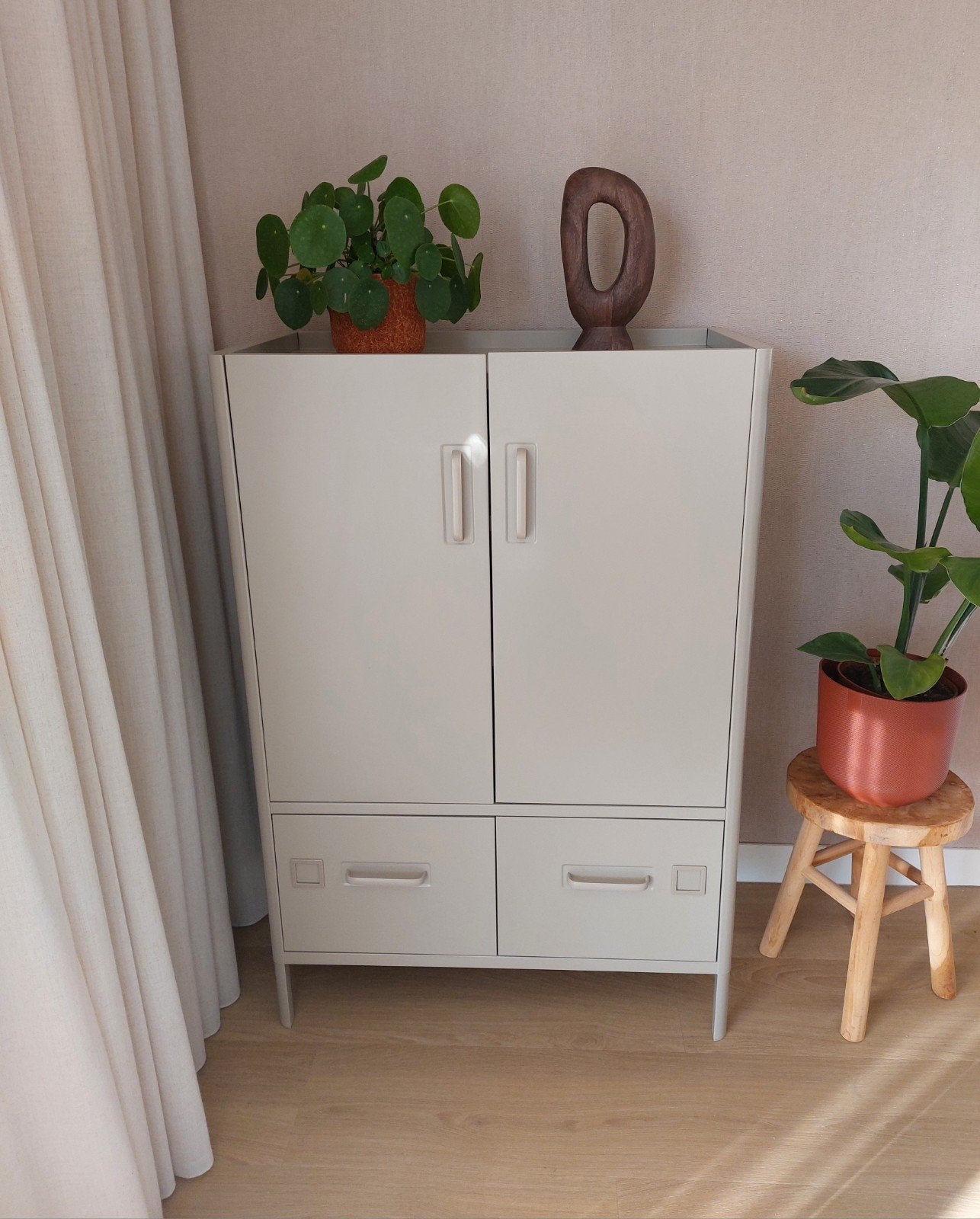 Ikea kast Idåsen beige, Ophalen, Zo goed als nieuw, Japandi