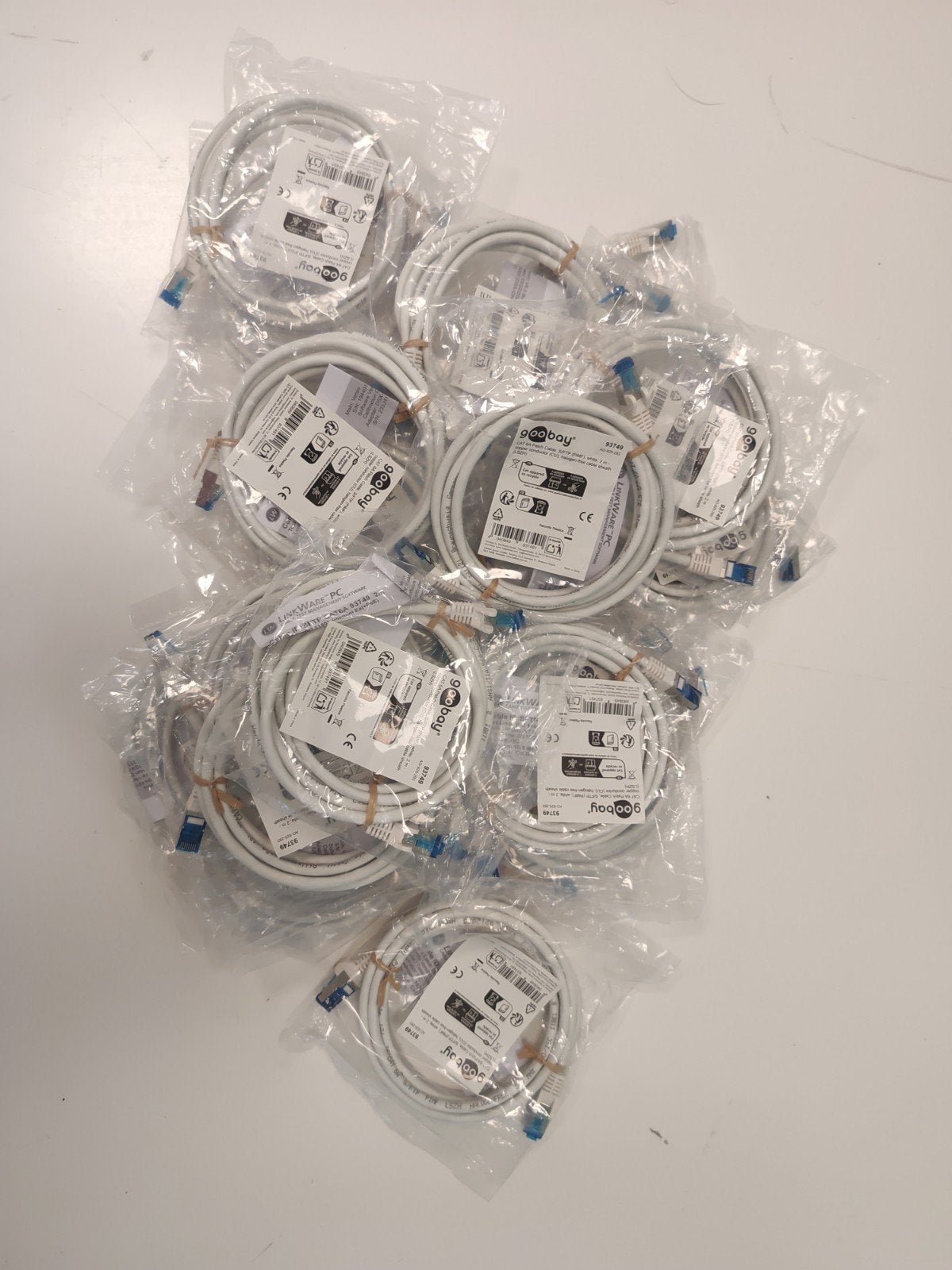 Goobay CAT 6A patchkabels S/FTP wit 2m, Ophalen of Verzenden, Nieuw