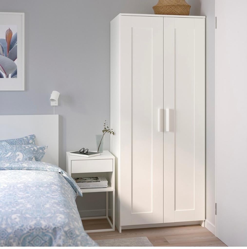 Witte IKEA Brimnes kledingkast 190x78x50 cm, Huis en Inrichting, Kasten | Kledingkasten, Zo goed als nieuw, 150 tot 200 cm, 50 tot 100 cm