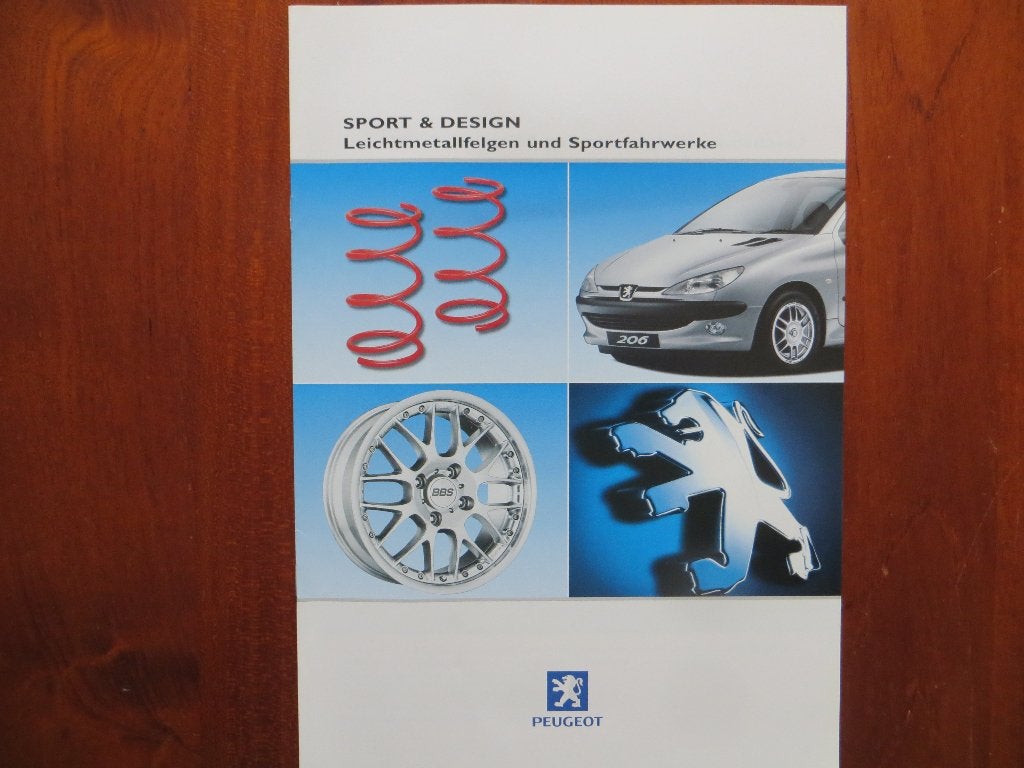 Peugeot Sport & Design (maart 2001), Ophalen of Verzenden, Nieuw, Peugeot