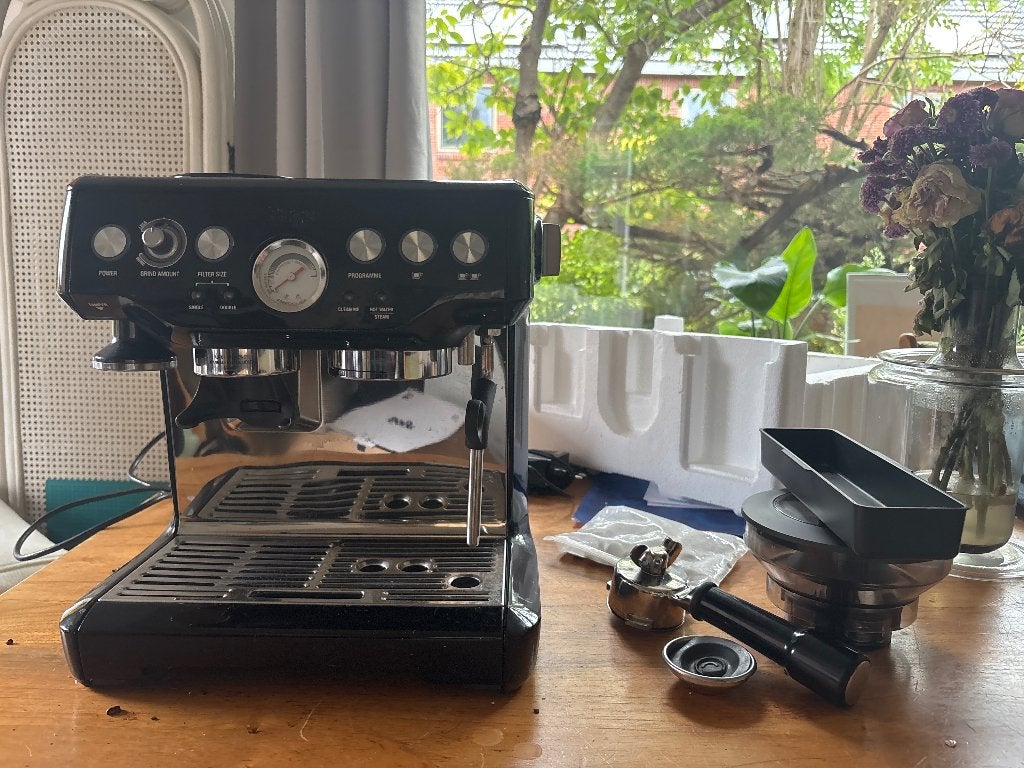 Black Sage the Barista Express, Ophalen, Gebruikt, Espresso apparaat, Koffiebonen