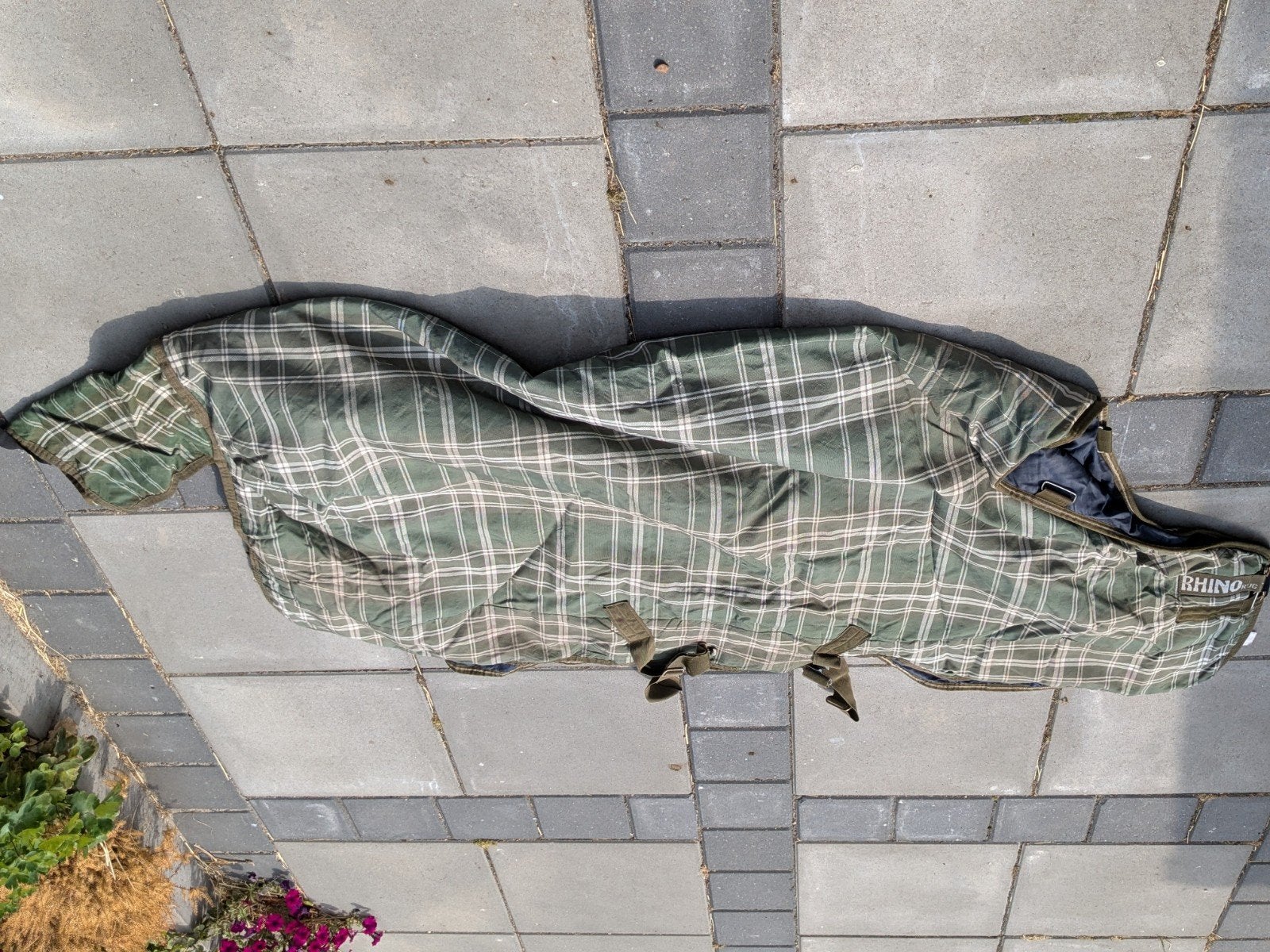 Horseware Rhino 200gr maat 6.0, Dieren en Toebehoren, Gebruikt, Ophalen of Verzenden, Groen, Overige maten