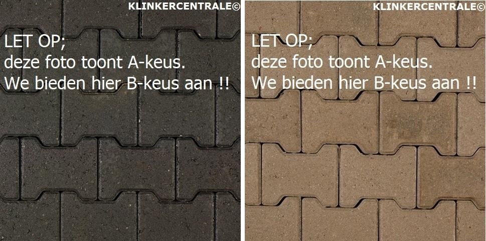 B-KEUS H-profiel betonklinkers H-klinkers antraciet grijs