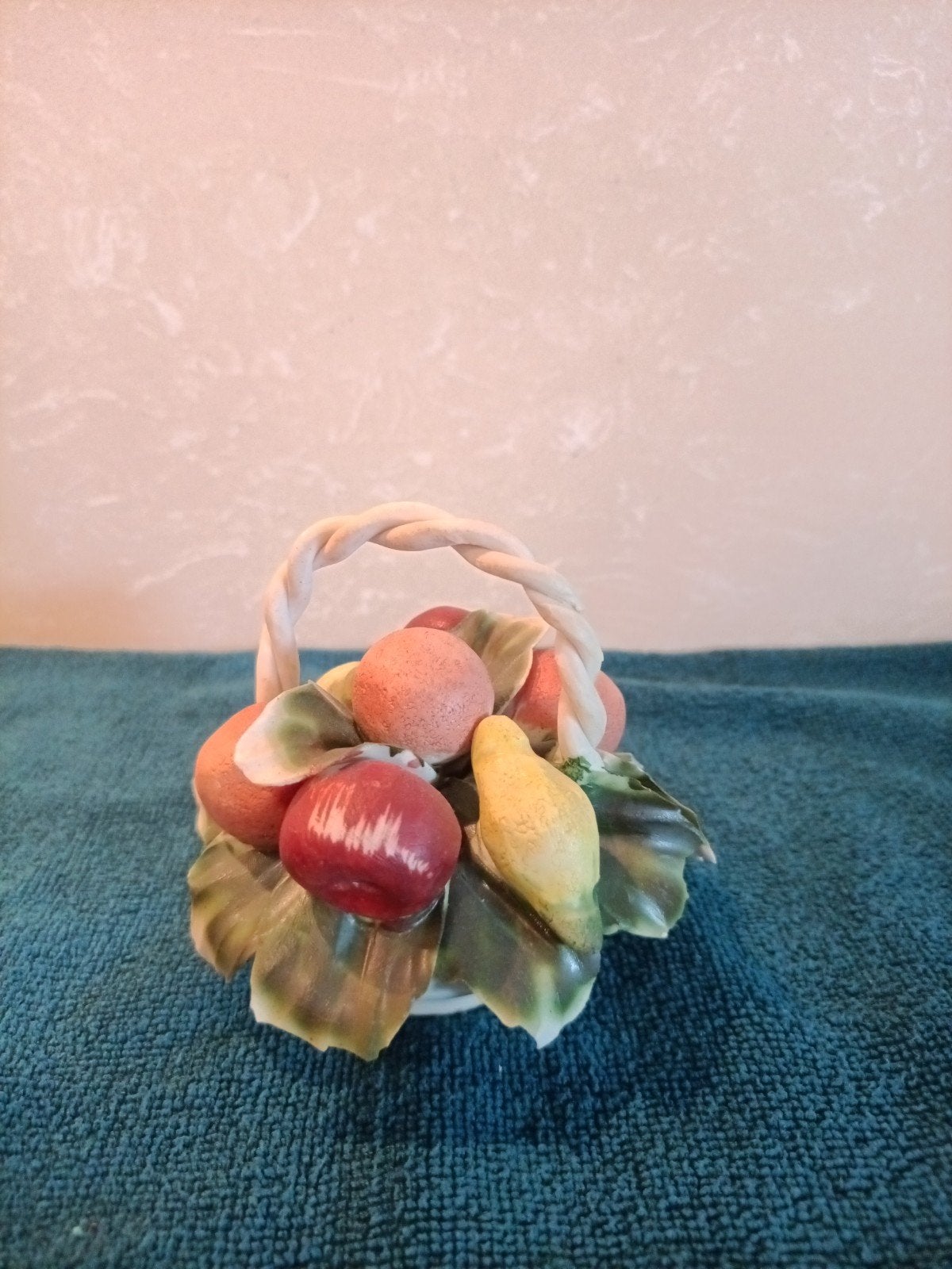 Authentiek Capodimonte Porselein Fruitmandje 1960-1980, Ophalen of Verzenden