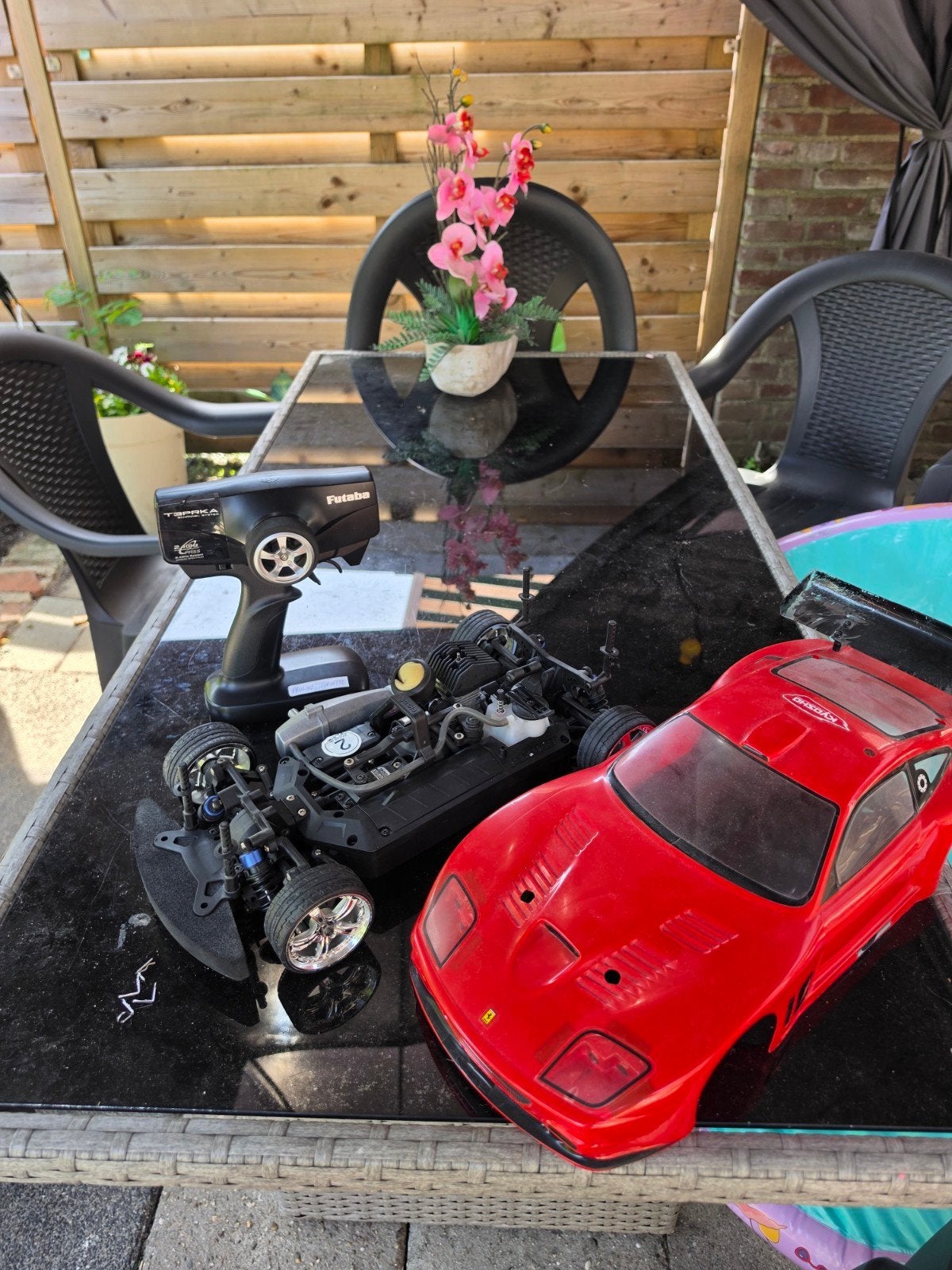 Kyosho fazer nitro rc, Ophalen of Verzenden, Zo goed als nieuw, Schaal 1:10, Auto onroad