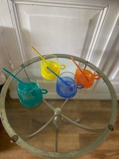 Retro theeglazen set, Ophalen, Huis en Inrichting