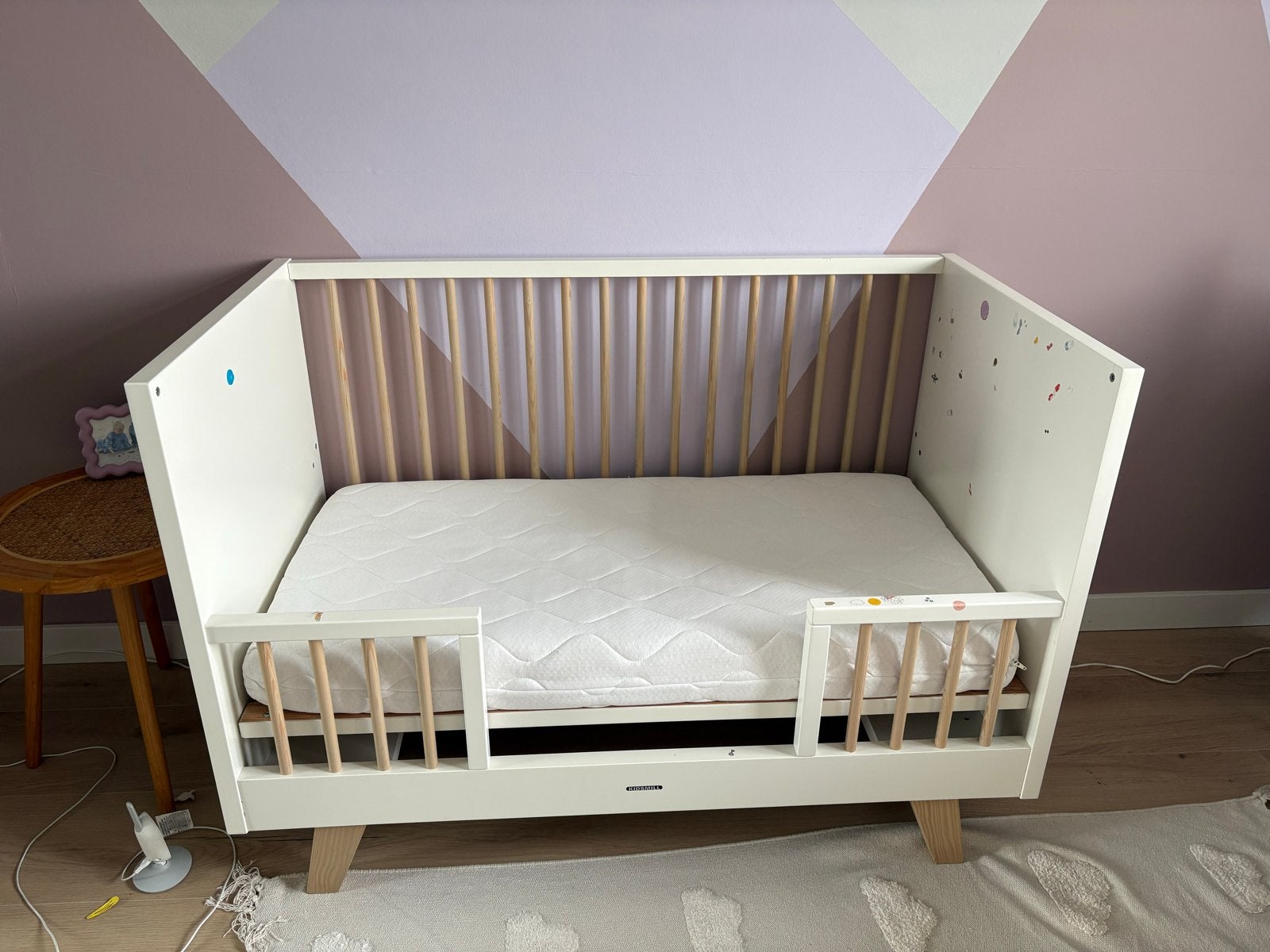 Kidsmill ledikant en commode, Ophalen, Gebruikt, 70 tot 85 cm, 140 tot 160 cm