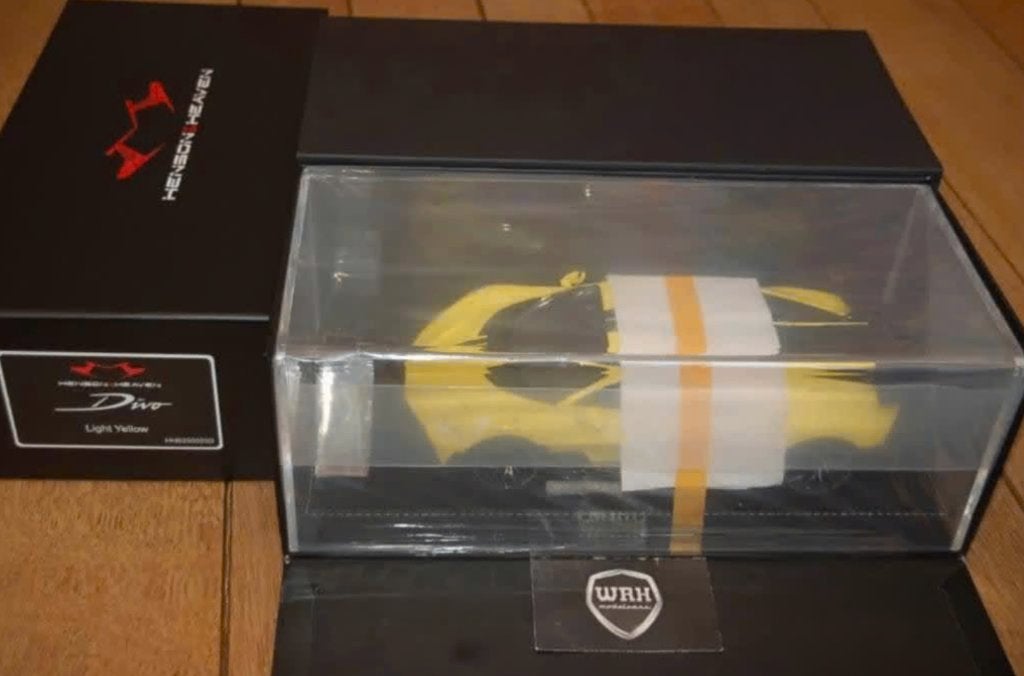1:18 BUGATTI DIVO yellow Henson Heaven LTD30 in box WRH, Verzenden, Zo goed als nieuw, Auto, Overige merken
