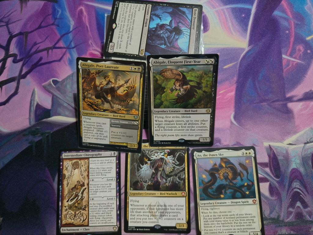 Abigale Silverquill Commander Deck, no precon (EXC-NM), Ophalen of Verzenden, Gebruikt, Speeldeck