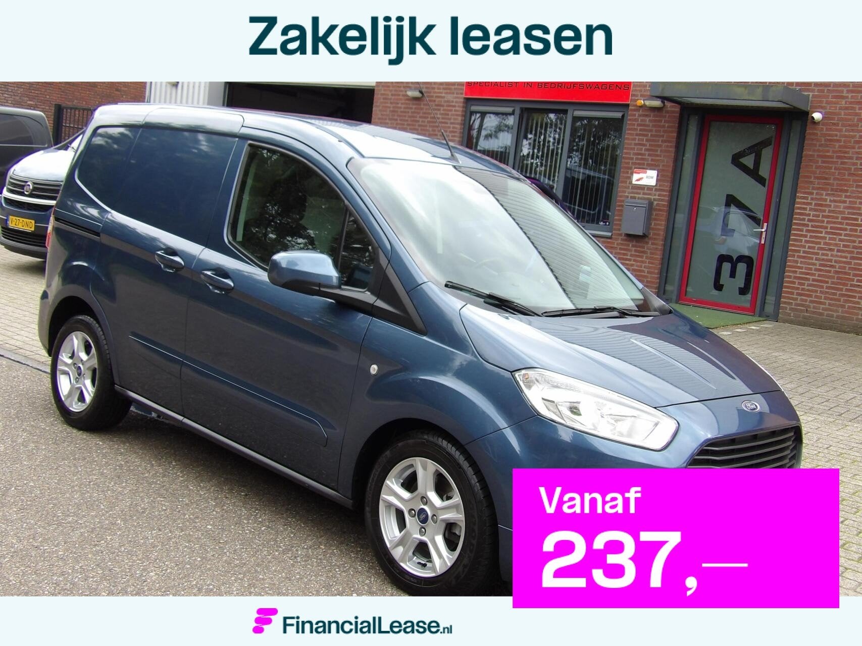Ford Transit Courier 1.0 BENZINE 100PK 2023 VELE EXTRA'S TOP, Dealer onderhouden, Gebruikt, Euro 6, Blauw