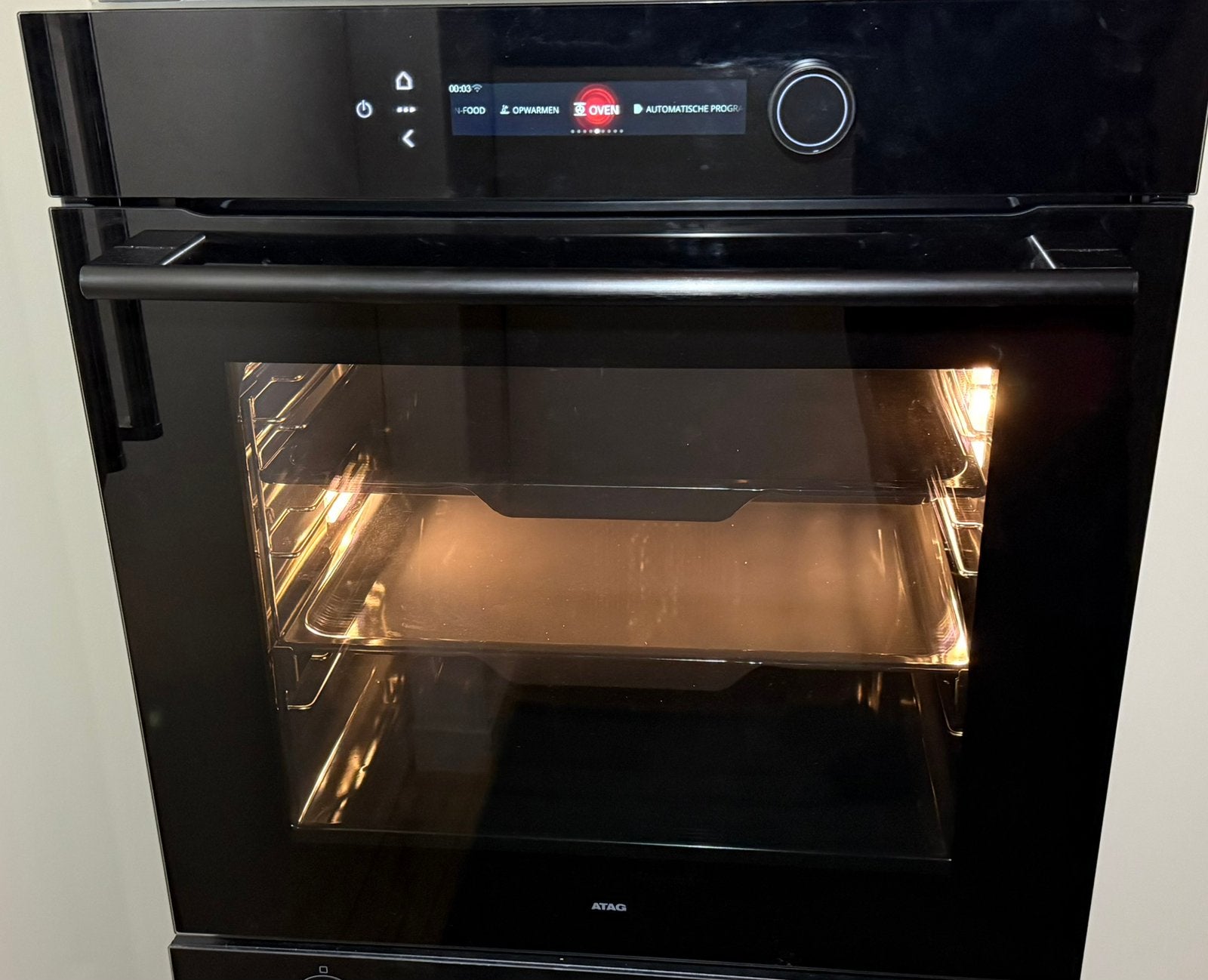 LUXE ATAG multifunctionele INBOUW OVEN OXP8671D met wifi, Witgoed en Apparatuur, Ovens, Ophalen, Hete lucht, Zo goed als nieuw
