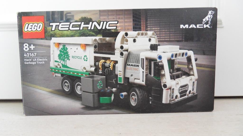 Lego : Technic Mack LR Electric garbage truck met doos, Kinderen en Baby's, Speelgoed | Duplo en Lego, Lego, Compleet, Ophalen of Verzenden