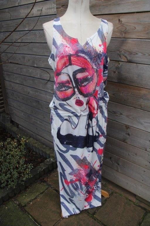 Jurk creme/ blauw Missy mt XL Maxi dress Vaste prijs AANBIED, Kleding | Dames, Jurken, Blauw, Maat 46/48 (XL) of groter, Missy