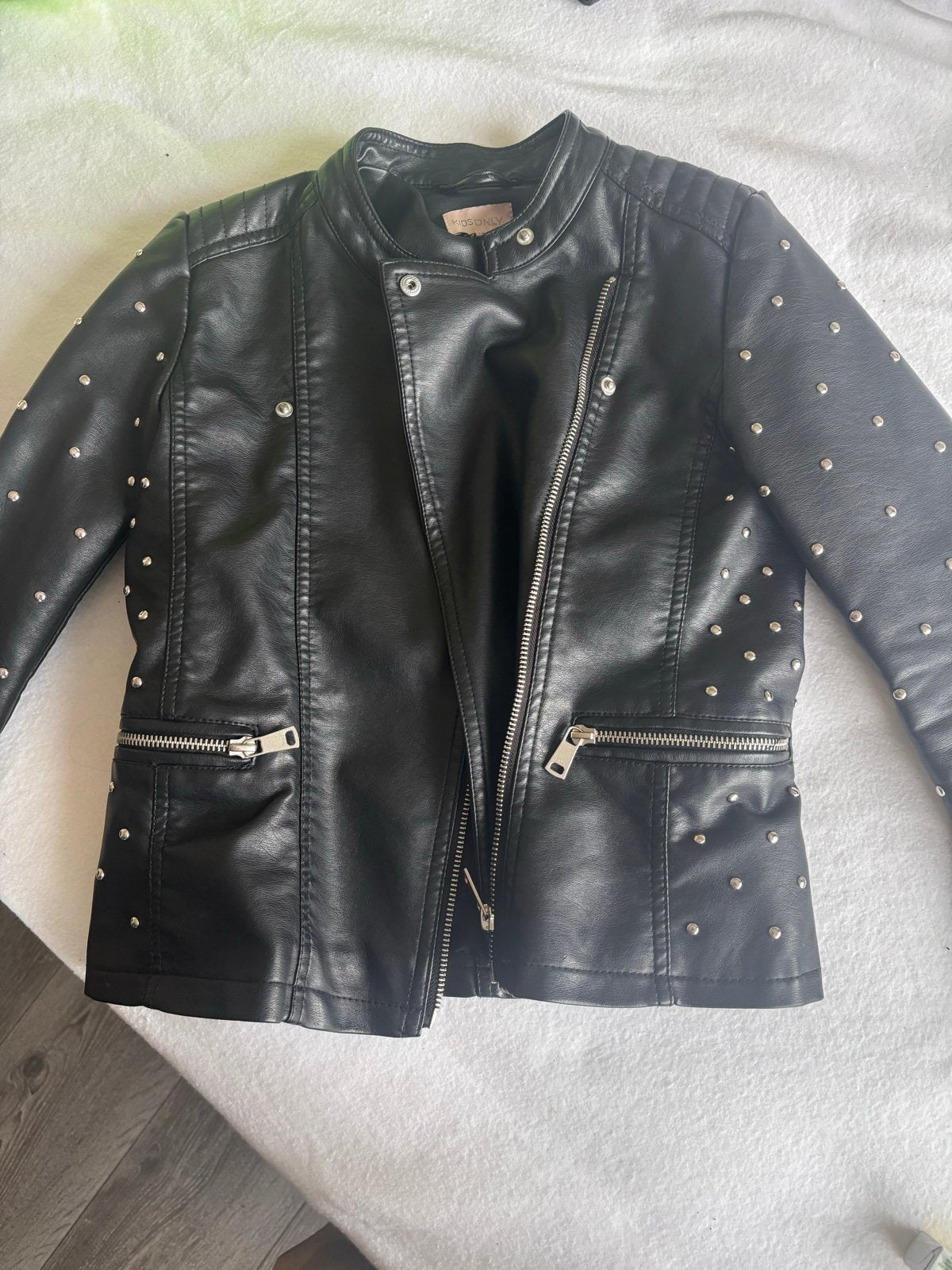 Kids Only imitatie leren jasje maat 140/146, Kinderen en Baby's, Kinderkleding | Maat 140, Ophalen of Verzenden, Gebruikt, Meisje
