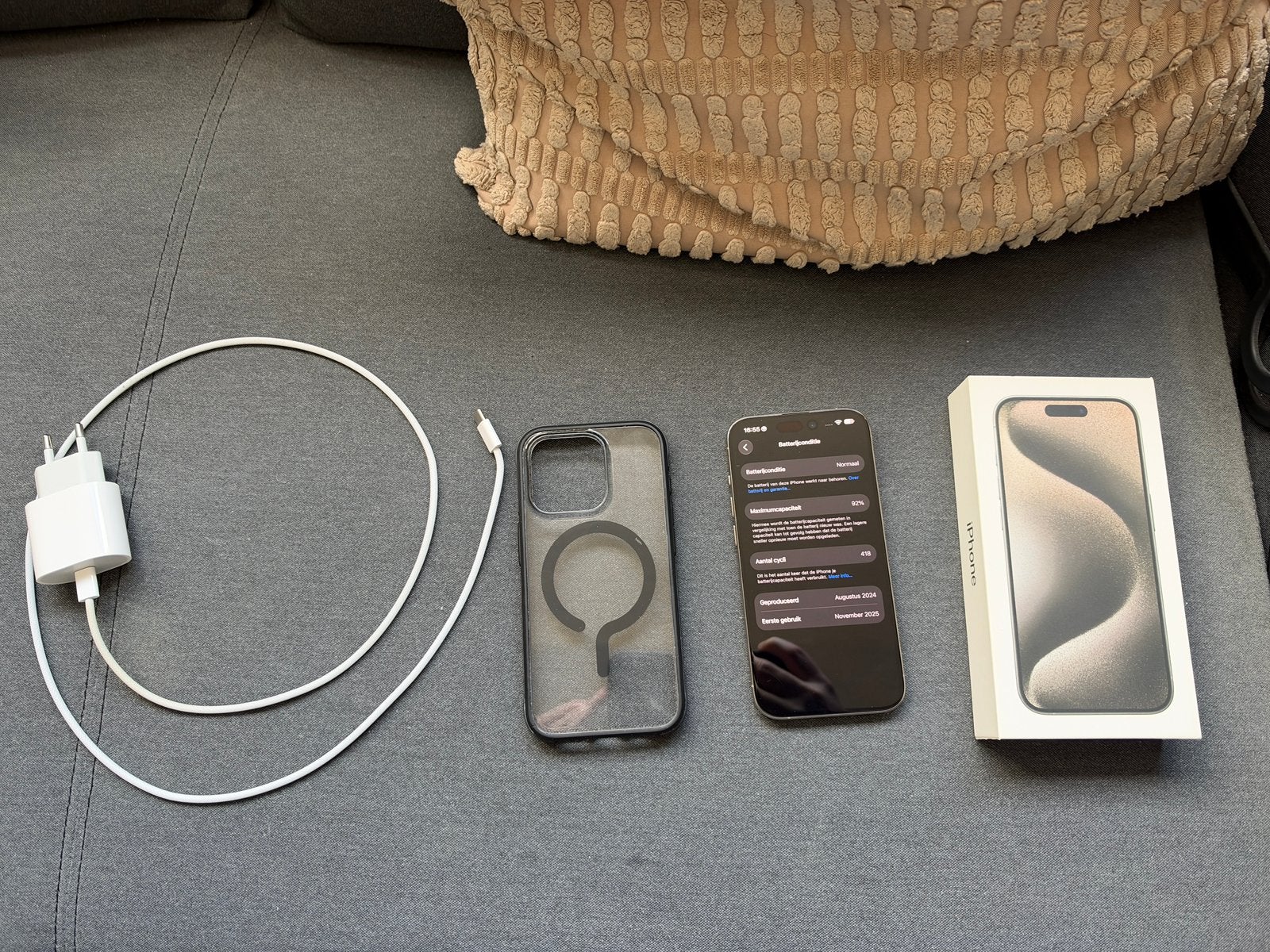 iPhone 15 Pro 128 GB - goede staat, IOS, Ophalen of Verzenden, Zo goed als nieuw, Waterdicht