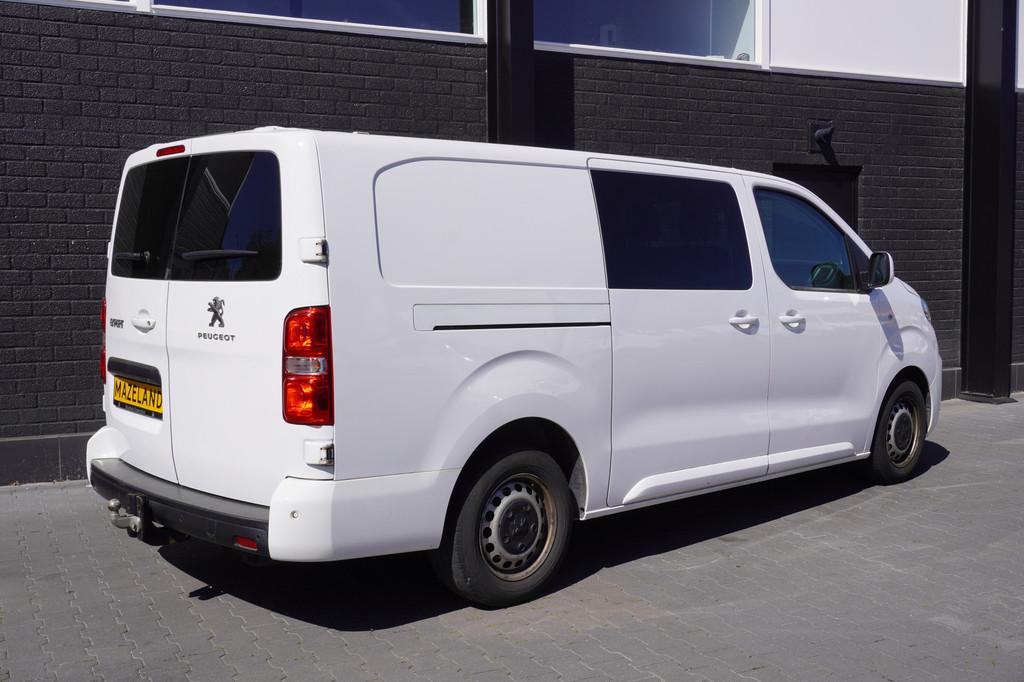 Peugeot Expert 2.0 BlueHDI 122PK L3 Dubbele Cabine EURO 6 -, Auto's, Bestelauto's, Stof, Gebruikt, Zwart, 4 cilinders